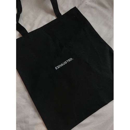 Tote Bag - Exhausted - Noir