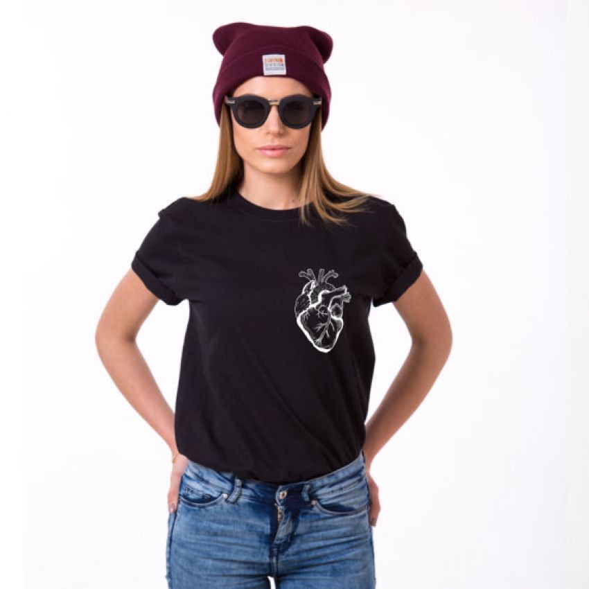 T-shirt - Noir - Heart