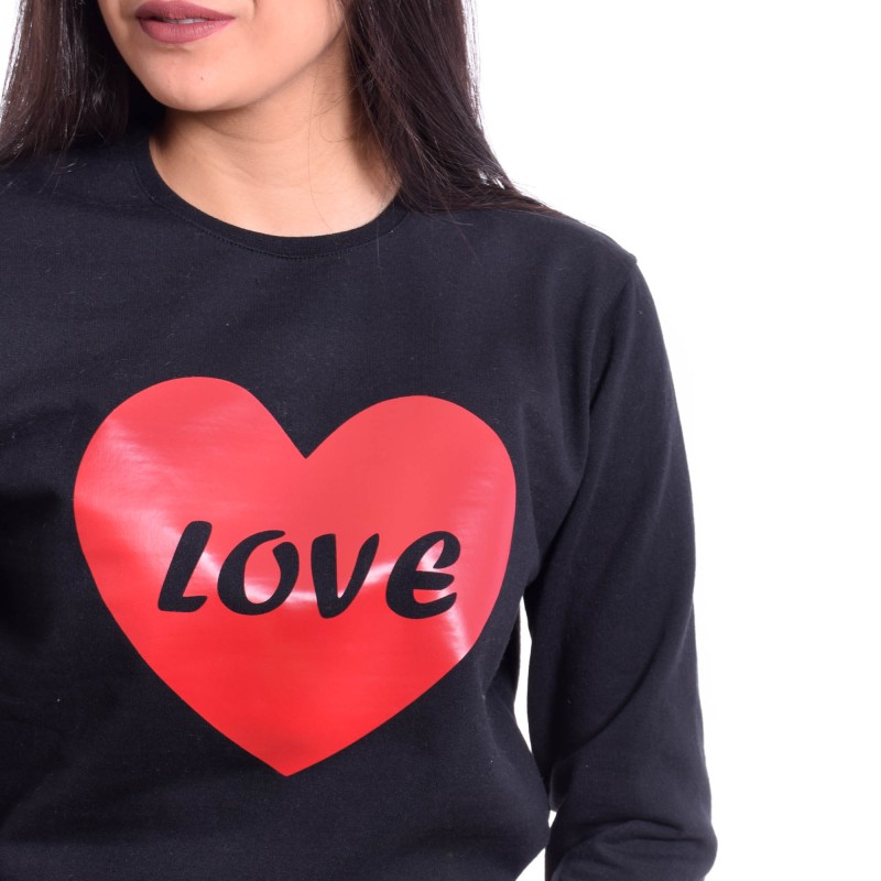 Sweat shirt - Love - Noir