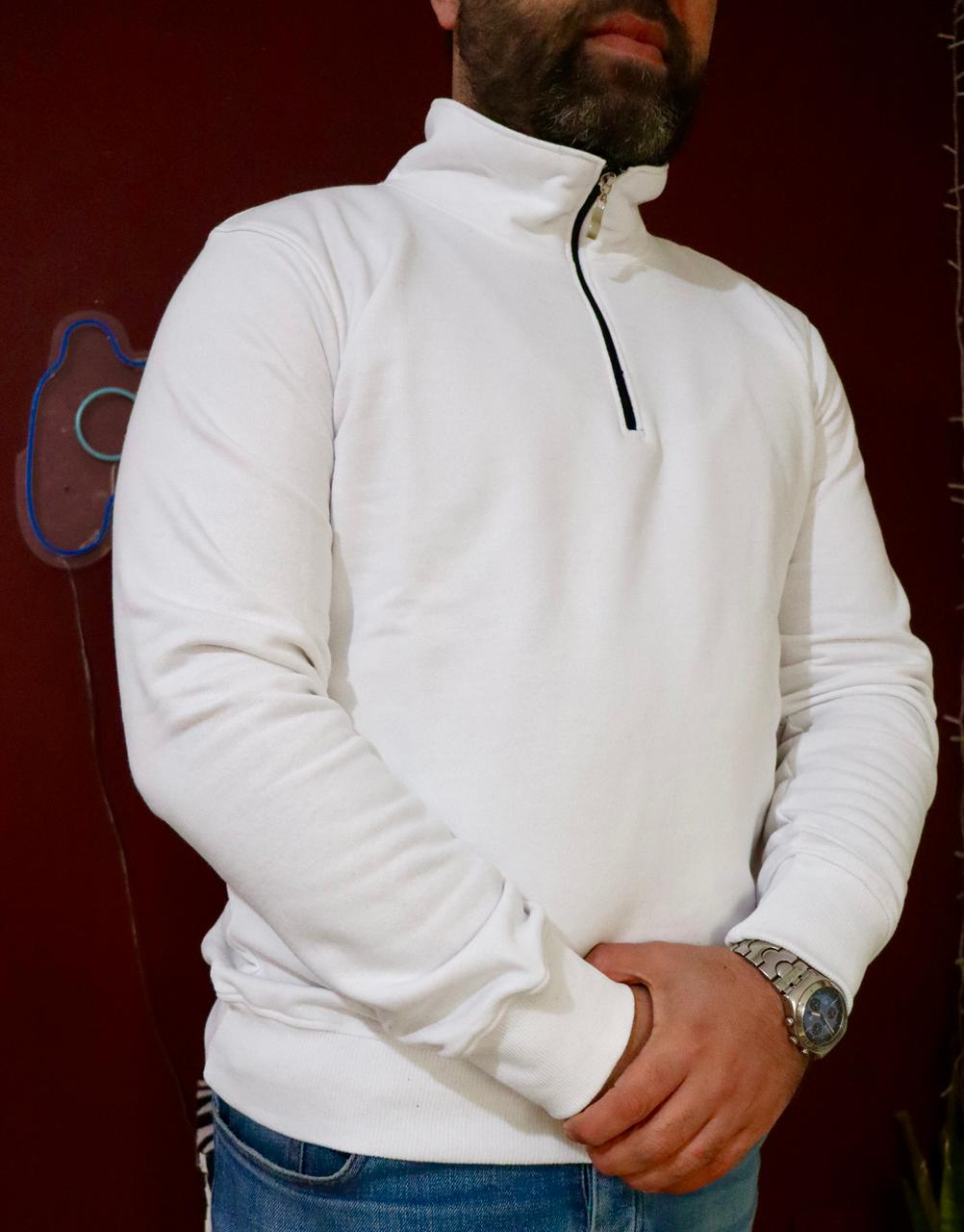 Sweat ZIP UP - Blanc