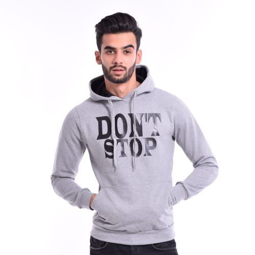 Sweat à Capuche - Don't Stop - Gris