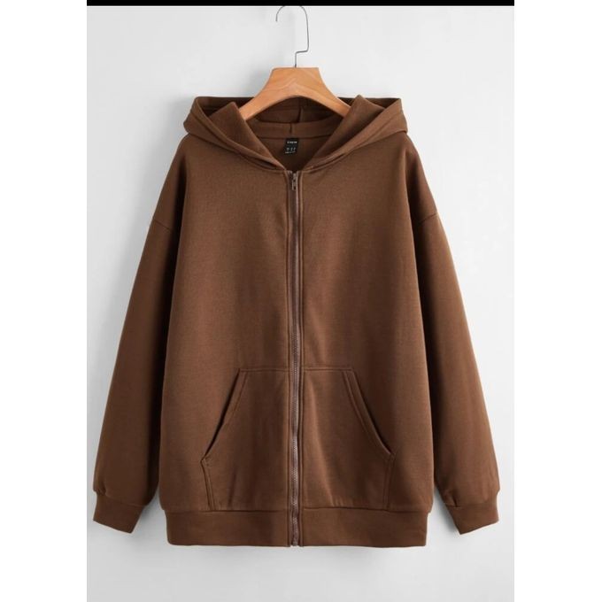Capuche Marron avec ZIP