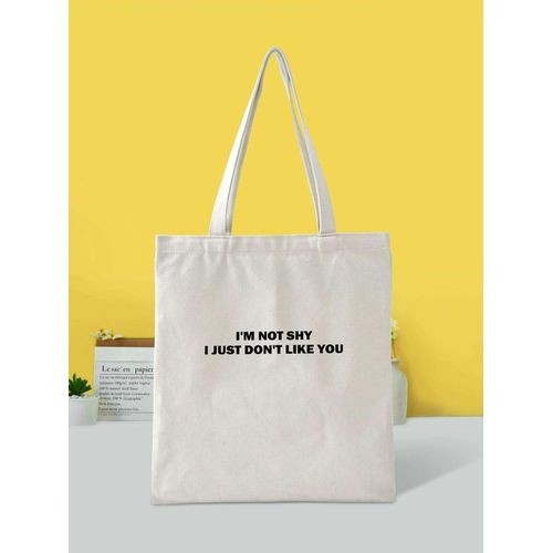 Tote Bag - I'm Not Shy - Beige