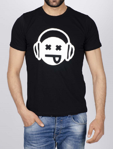 T-shirt - Noir - Casque Music