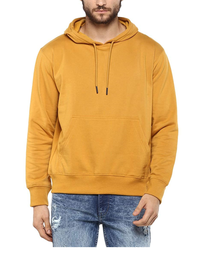 Sweat à Capuche Jaune Motard